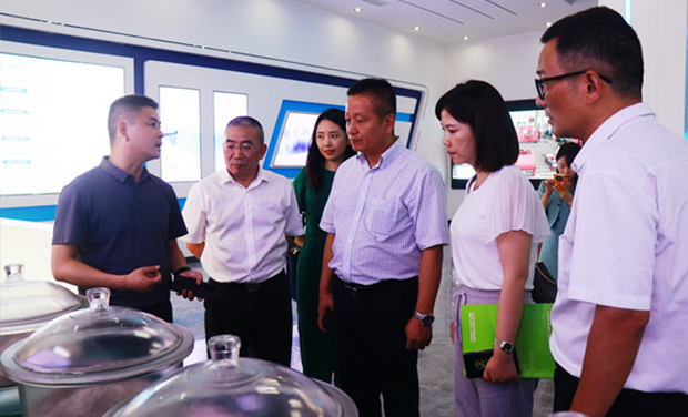 Song Weiwu, chairman of aerospace Kaitian Environmental Protection Technology Co., Ltd., and his party visited Wuhu Haichuang