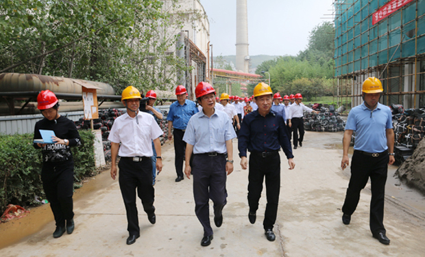 Pan Zhaohui, Secretary of Wuhu Municipal Party committee, went to Wuhu Haichuang environmental protection research and guidance.