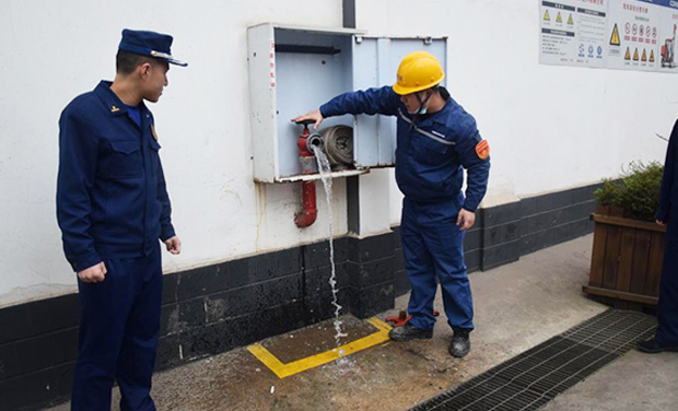 Zhongxian fire brigade went to Chongqing Haichuang for inspection and guidance